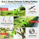 Thumbnail 6 de Electric Cordless 21V Grass Strimmer 2x2000mAh 🌿