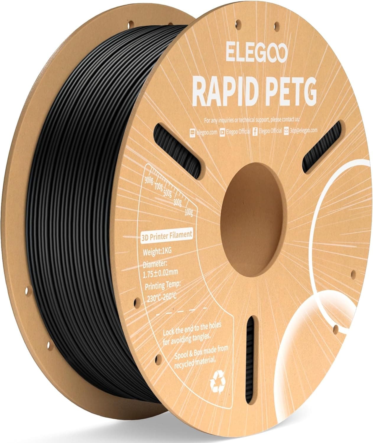ELEGOO Rapid PETG Filament 1.75mm 1kg 🖨️