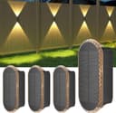 Thumbnail principal de ELLASAY Solar Fence Lights 4-pack, 3000K–6000K 🌞