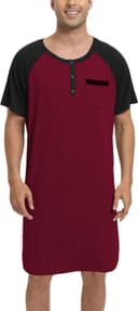 Thumbnail 2 de Enjoyoself Men’s Cotton Nightshirt breathable loungewear 👕