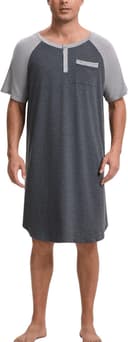 Thumbnail 6 de Enjoyoself Men’s Cotton Nightshirt breathable loungewear 👕