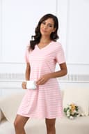 Thumbnail 6 de Enjyam Women Cotton V‑Neck Striped Nightdress for Summer 💤