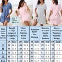 Thumbnail 6 de Enjyam Women Cotton V‑Neck Striped Nightshirt — Short Sleeve 👗