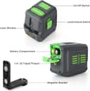 Thumbnail 2 de Enventor Laser Level 25m green cross-line laser 📷