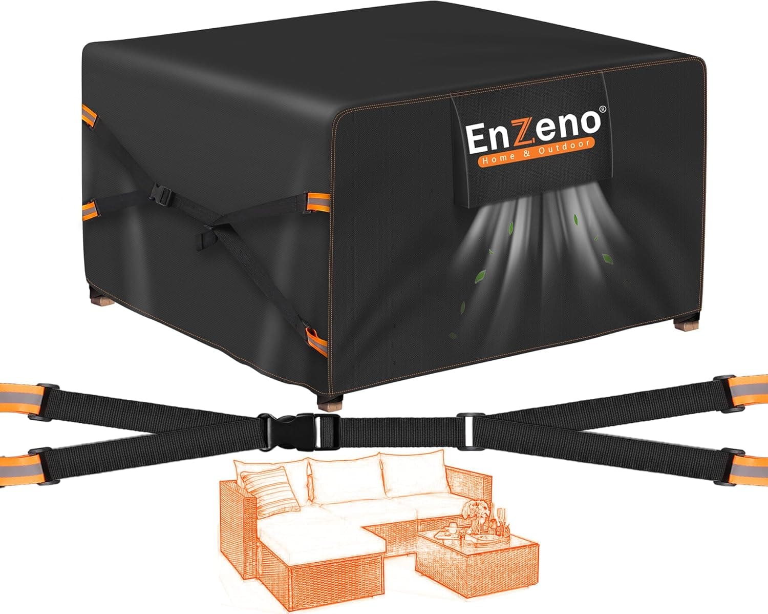 Enzeno 200 x 200 x 90 cm waterproof patio cover 🌿