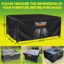 Thumbnail 6 de Enzeno Outdoor Garden Furniture Cover 242x182x100cm 🪑