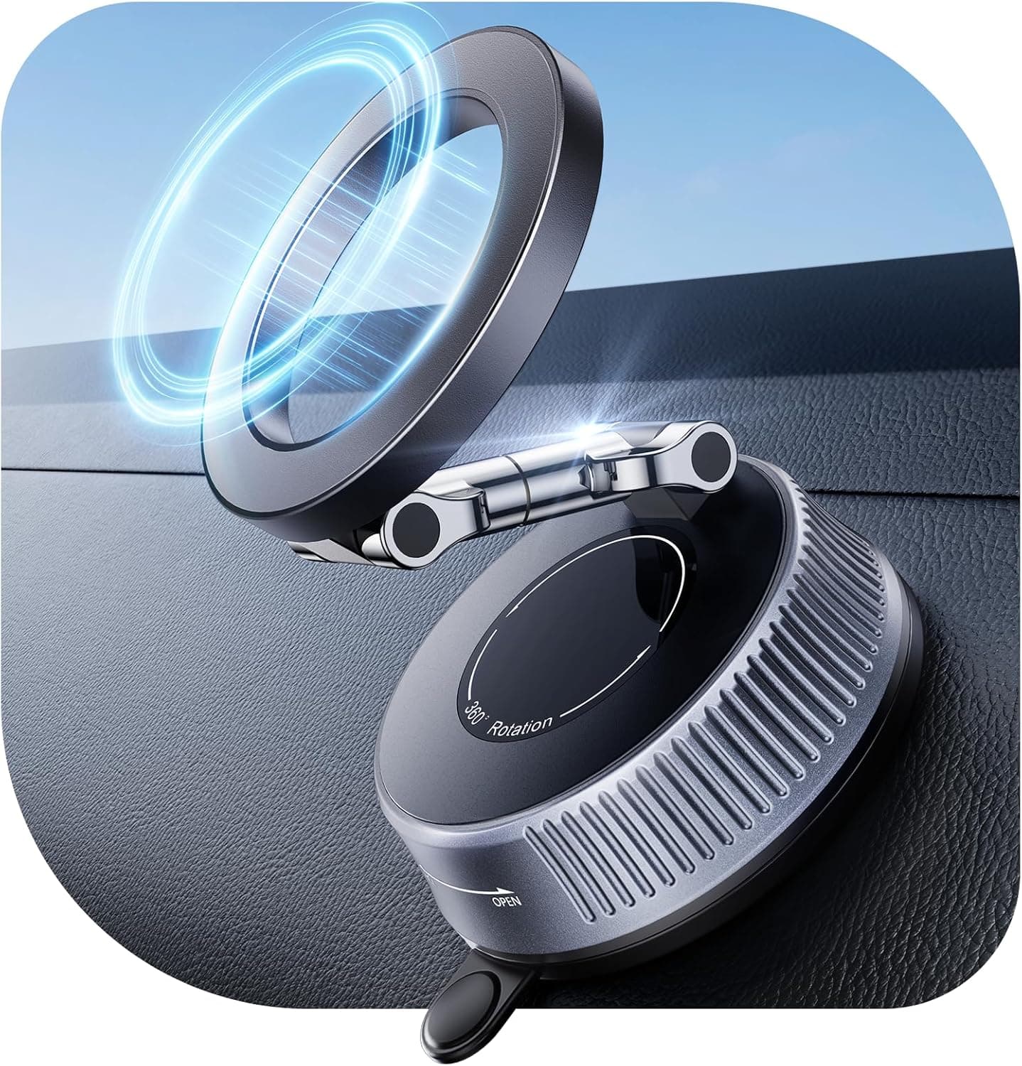 EOIWUY Vacuum Magnetic Car Phone Holder 360° 🚗