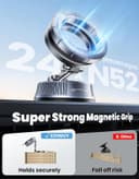 Thumbnail 4 de EOIWUY Vacuum Magnetic Car Phone Holder 360° 🚗