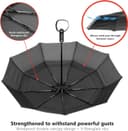 Thumbnail 2 de Ergonauts Travel Umbrella Windproof vented double canopy ☂️