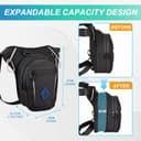 Thumbnail 2 de Eshow Motorcycle Leg Bag with Adjustable Straps 🧳