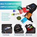 Thumbnail 4 de Eshow Motorcycle Leg Bag with Adjustable Straps 🧳