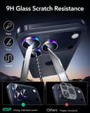 Thumbnail 5 de ESR Camera Lens Protector for iPhone 17 Pro Max, 1 pack 📷