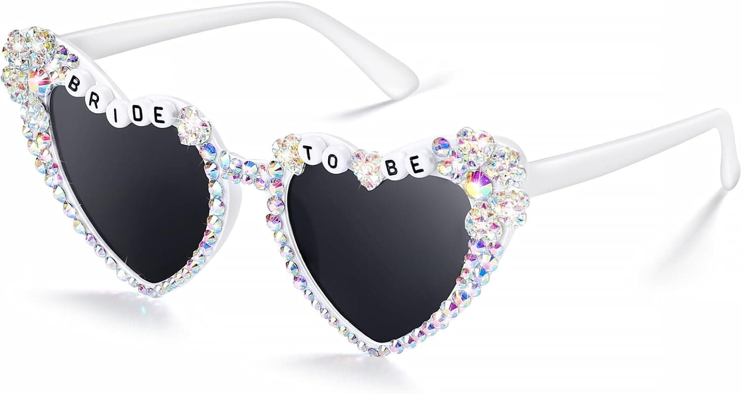Etercycle Heart Sunglasses for Bride to Be 👓