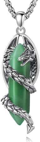 Thumbnail principal de EUDORA Harmony Ball Dragon Pendant Necklace 20" 📿