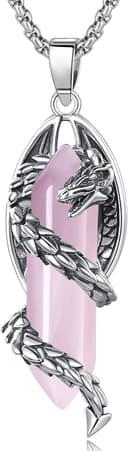 Thumbnail 2 de EUDORA Harmony Ball Dragon Pendant Necklace 20" 📿