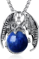 Thumbnail 3 de EUDORA Harmony Ball Dragon Pendant Necklace 20" 📿