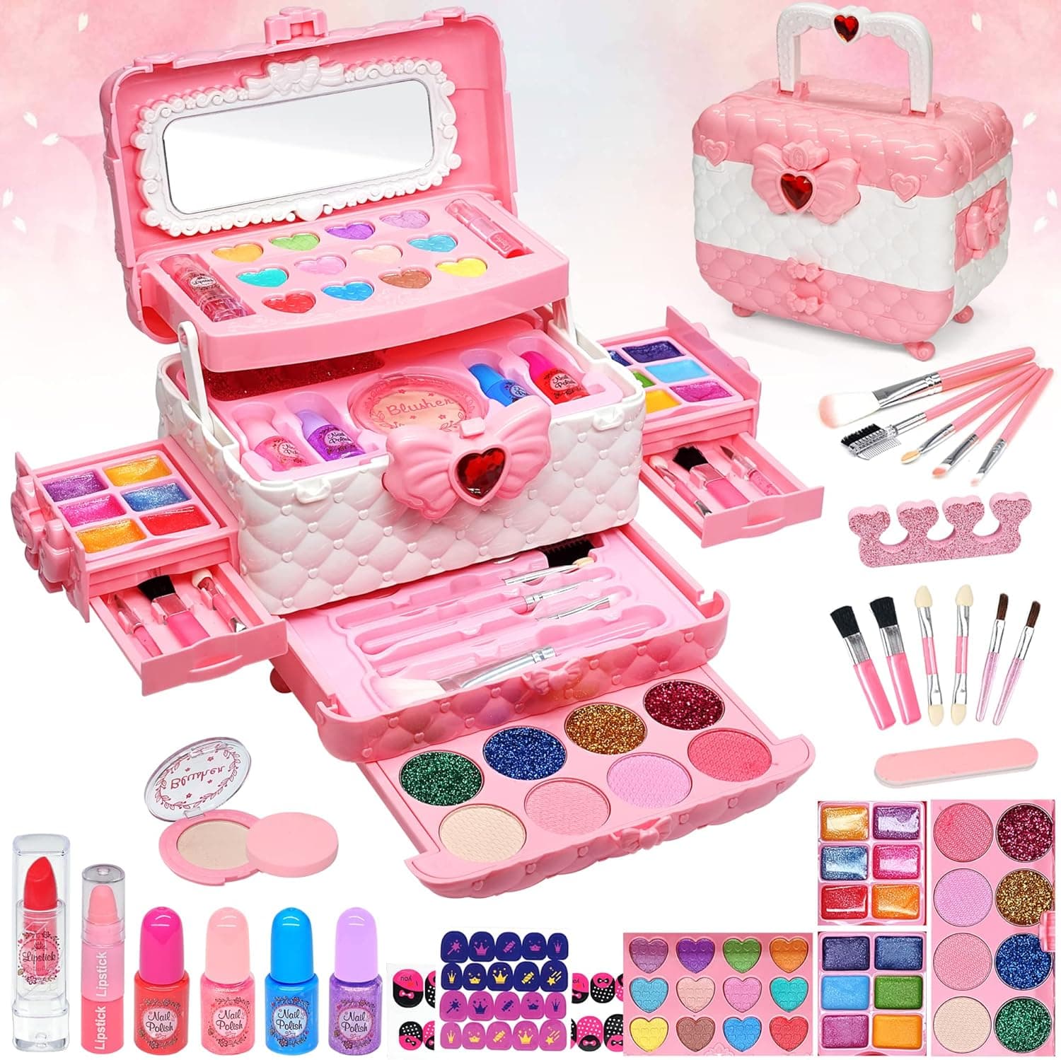 EVACOK Kids Makeup Set washable, for ages 4–12 🎁