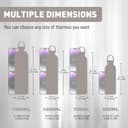 Thumbnail 1 de Exllena 1L Stainless Steel Bottle with Handle Lid 📷