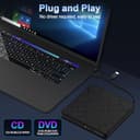 Thumbnail 3 de External USB 3.0 Type-C CD DVD Drive for Laptop 💽