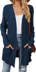 Thumbnail principal de Famulily Longline Loose Cardigans for Women UK, Fall Winter Cosy Open Front Sweater Ribbed Cardigan with Pockets
Famulily Longline Loose Cardigans for Women UK,…