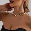 Thumbnail 1 de Fashband Chunky Choker Necklace 18in ⛓️