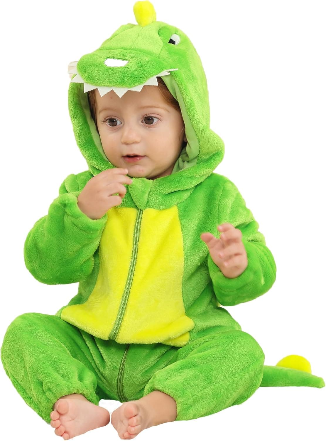Fayscingo Baby Dinosaur Hooded Onesie romper 🧸