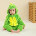 Thumbnail 2 de Fayscingo Baby Dinosaur Hooded Onesie romper 🧸