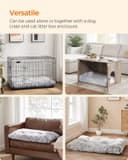 Thumbnail 3 de Feandrea Large Dog Bed 95 x 60 cm — Fluffy crate mat 🐶