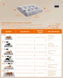 Thumbnail 5 de Feandrea Large Dog Bed 95 x 60 cm — Fluffy crate mat 🐶