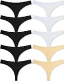Thumbnail 5 de FINETOO Pack of 10 cotton thongs S–XL 👙