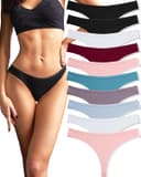 Thumbnail 6 de FINETOO Pack of 10 cotton thongs S–XL 👙