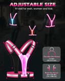Thumbnail 4 de Fitense LED Reflective Vest Running Gear - 5 Lights Colors High Visibility Reflective Running Gear Rechargeable Light Up Running Vest for Walking Running Cycling, Adjustable for Men Women Kid
Fitense LED Reflective Vest Running Gear - 5 Lights C…