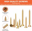 Thumbnail 3 de Flintronic Wood Screw, 360pcs Countersunk Wood Screws Assortment, Countersunk Self Tapping Screws, M3 M3.5 M4 M8 Screws for Wood, for DIY, Repairs & Furniture
Flintronic Wood Screw, 360pcs Countersunk Woo…