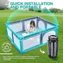 Thumbnail 4 de Foldable Baby Playpen 150×180 cm with 30 balls 🧸