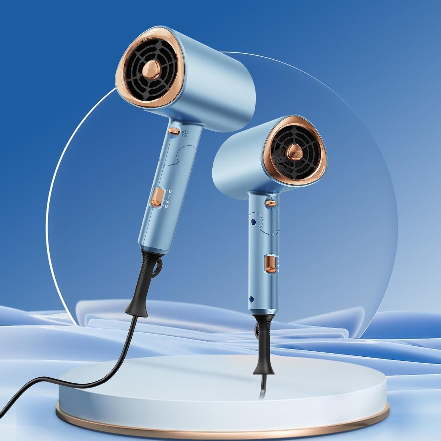 Foldable Ionic Hair Dryer 2000W — Travel Hairdryer 📱