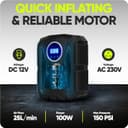 Thumbnail 4 de FORTEM Car Tyre Inflator 150 PSI — air compressor 📦