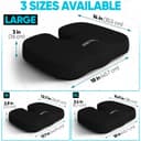 Thumbnail 1 de FORTEM Office Chair Cushion Memory Foam lumbar support pillow 🎧