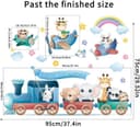 Thumbnail 5 de FUFUQUARE Cartoon Animal Train Wall Stickers 🚼