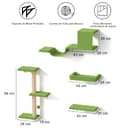 Thumbnail 5 de FUKUMARU Cat Wall Furniture Set 16-inch wall cat gym 🐱