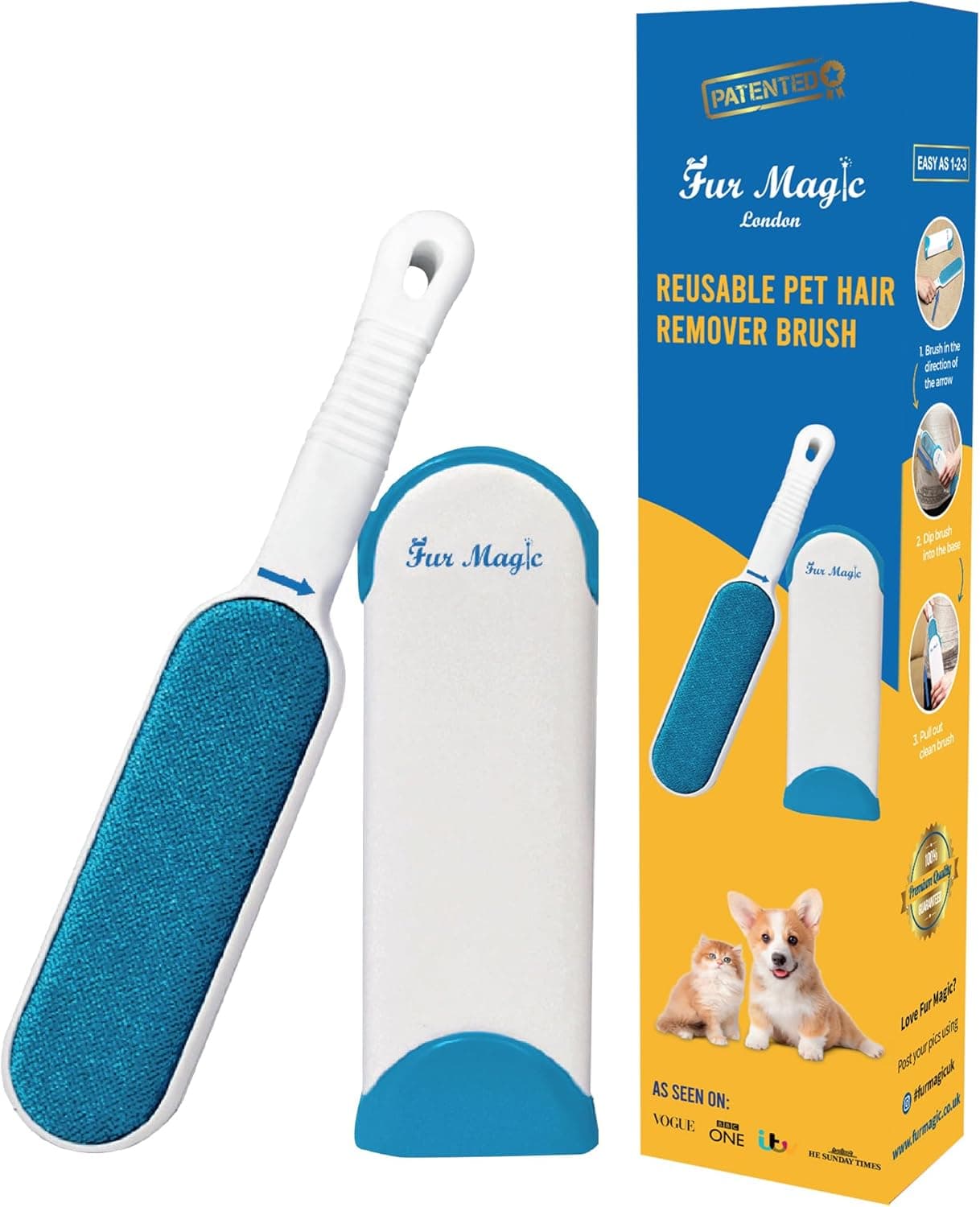 Fur Magic Pet Hair Remover lint brush 🐶