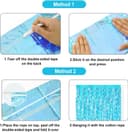 Thumbnail 2 de G2PLUS Wavy Glitter Foil Curtains 1m×2m Light Blue 🎉