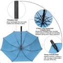 Thumbnail 4 de G4Free 62 Inch Golf Umbrella automatic open ⛳️