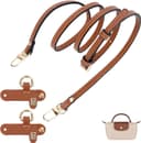 Thumbnail principal de GADITIEK Leather Brown adjustable strap for Longchamp mini bag 👜