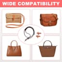 Thumbnail 5 de GADITIEK Leather Brown adjustable strap for Longchamp mini bag 👜