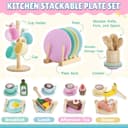 Thumbnail 1 de GAGAKU Wooden Play Kitchen Accessories 27-piece set 🍽️