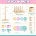 Thumbnail 5 de GAGAKU Wooden Play Kitchen Accessories 27-piece set 🍽️