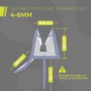 Thumbnail 2 de GECKOSEAL Shower Screen Seal Strip 90cm 🚿