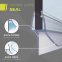 Thumbnail 4 de GECKOSEAL Shower Screen Seal Strip 90cm 🚿