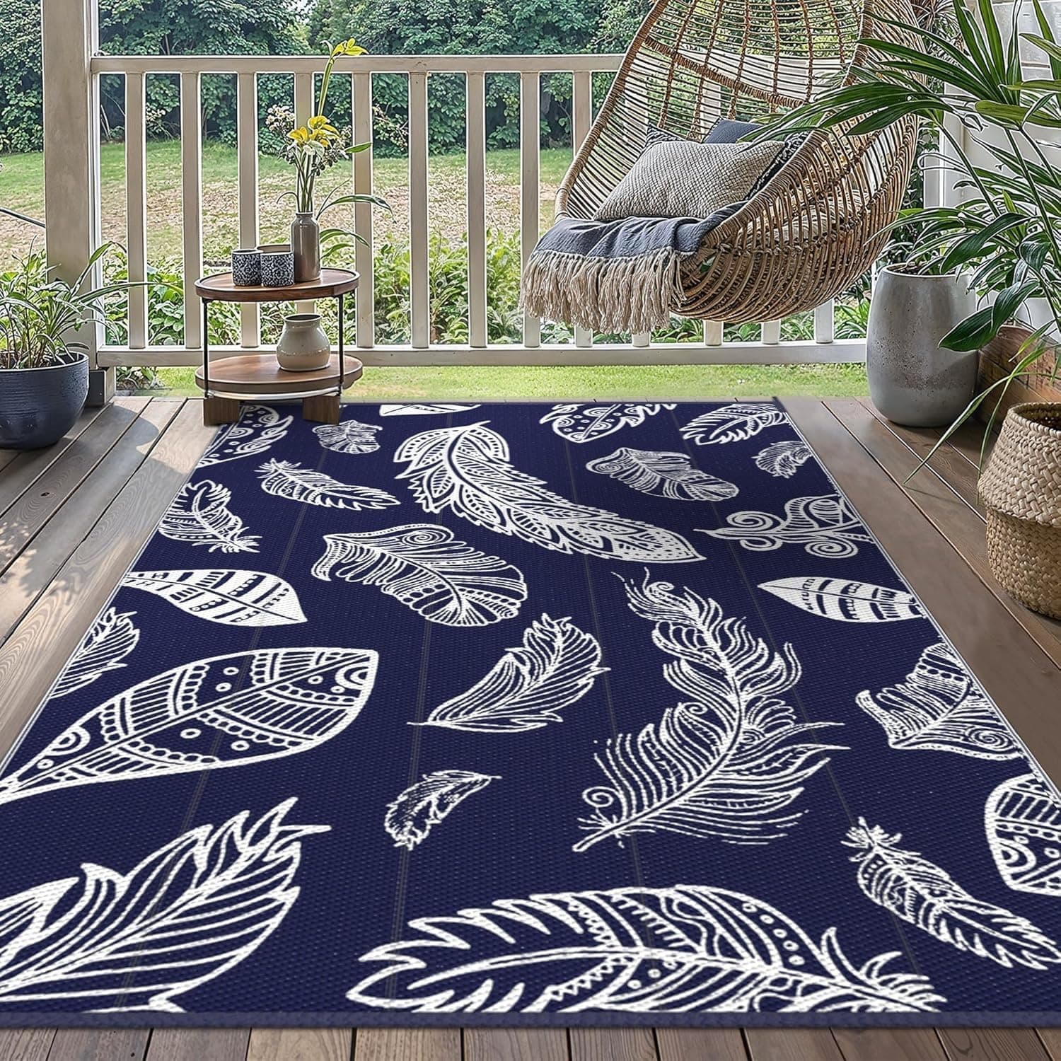 GENIMO Outdoor Rug 180x275cm – Waterproof & UV Resistant Patio Mat 🧩