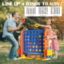 Thumbnail 1 de Giant Connect 4 Jumbo 42-ring outdoor game 🎲